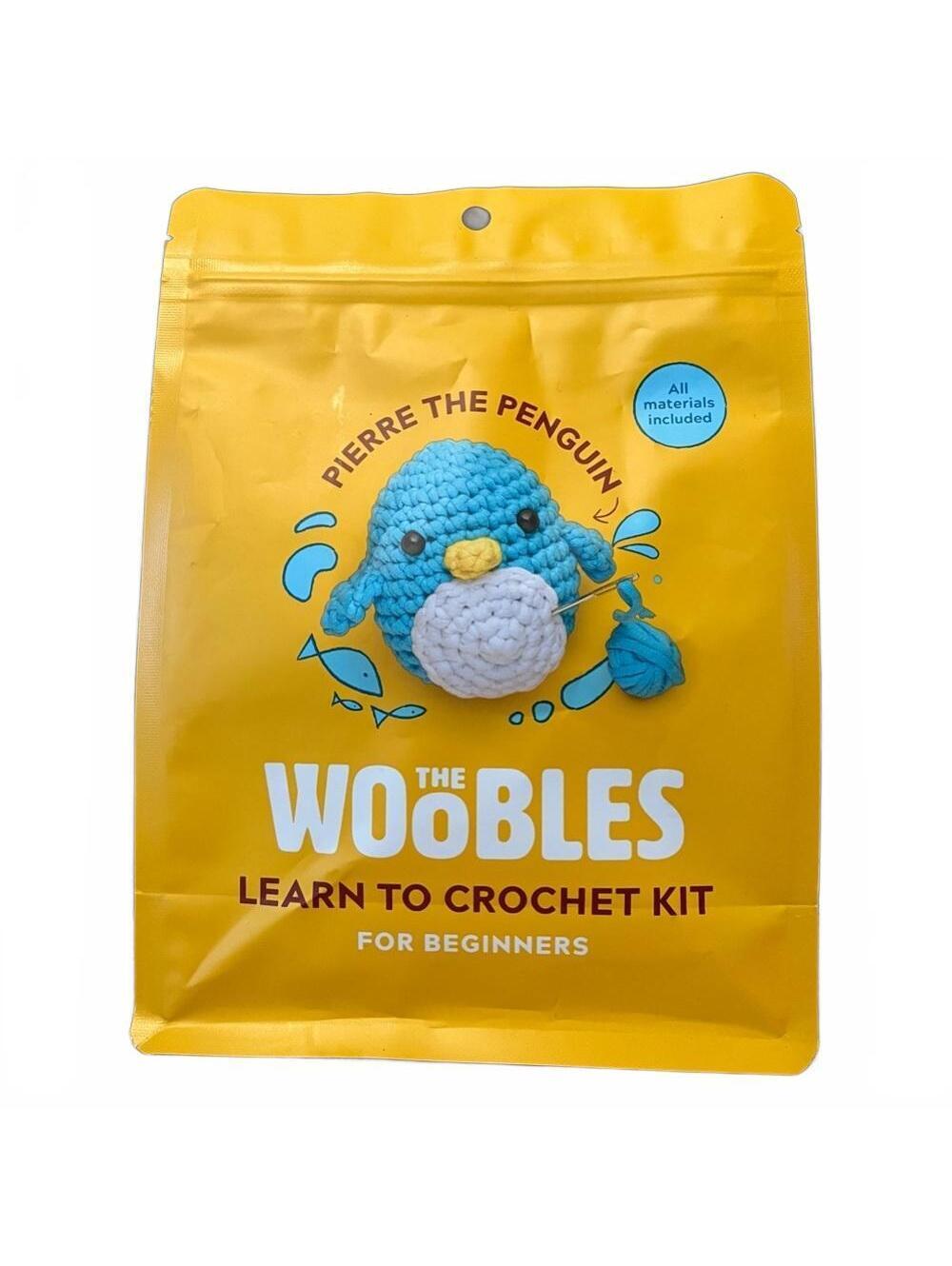 The Woobles Pierre The Penguin Crochet Kit Beginners NWT